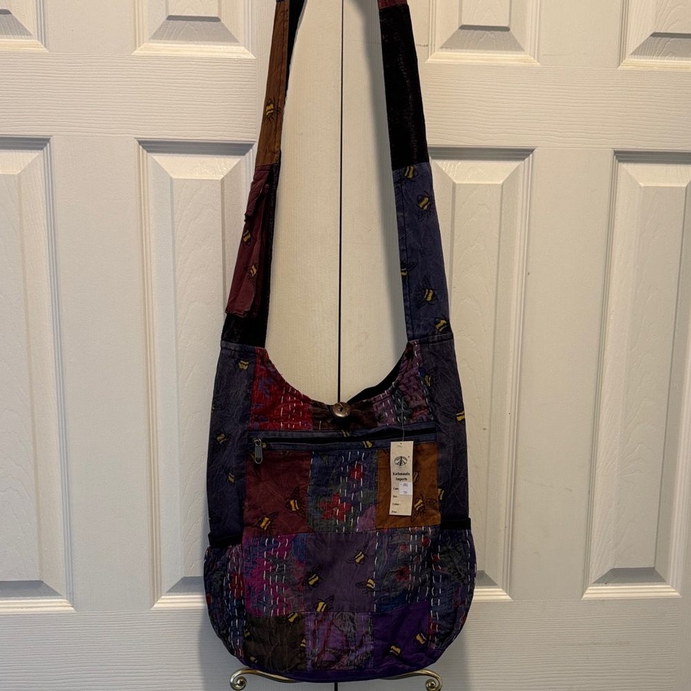 Kathmandu Imports Boho Patchwork Crossbody Bag‎ - Picture 2 of 14